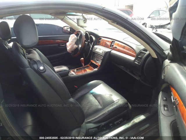 JTHFN48Y430038475 - 2003 LEXUS SC 430 BLACK photo 5