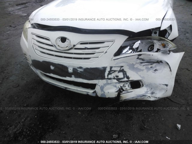 4T1BE46K88U774071 - 2008 TOYOTA CAMRY CE/LE/XLE/SE WHITE photo 6