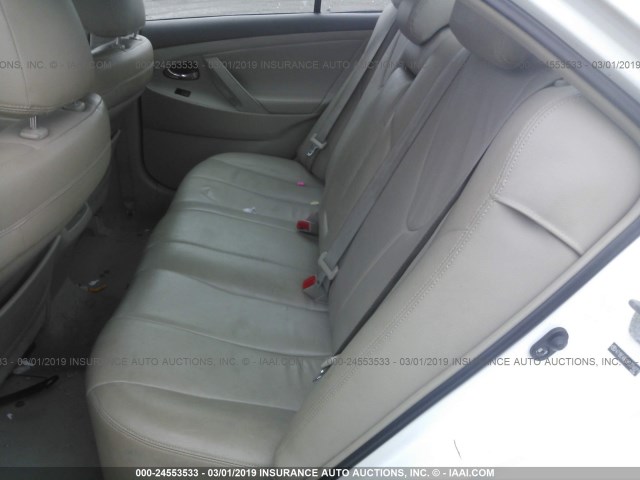 4T1BE46K88U774071 - 2008 TOYOTA CAMRY CE/LE/XLE/SE WHITE photo 8