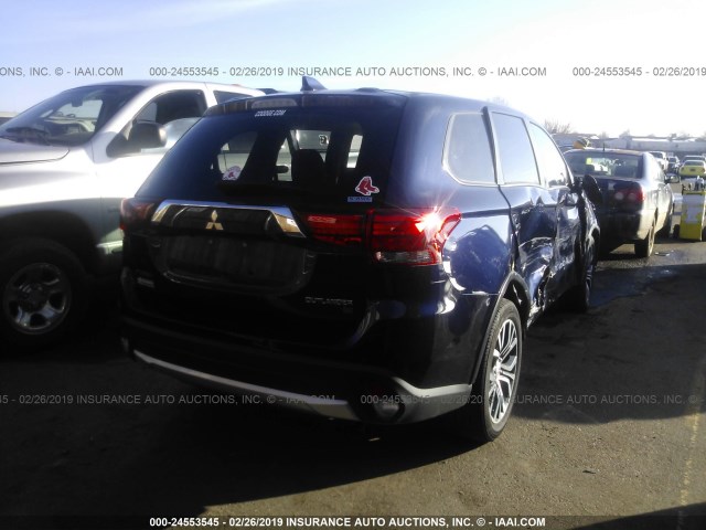 JA4AZ3A34HZ056819 - 2017 MITSUBISHI OUTLANDER SE/SEL BLUE photo 4