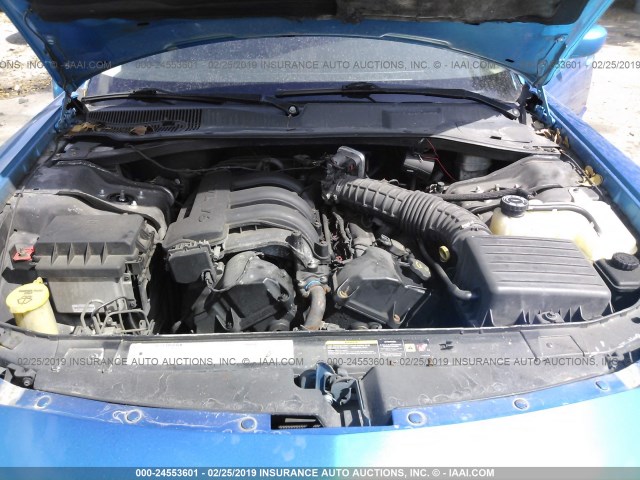 2B3KA43R06H394533 - 2006 DODGE CHARGER SE/SXT BLUE photo 10