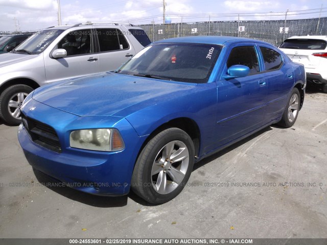 2B3KA43R06H394533 - 2006 DODGE CHARGER SE/SXT BLUE photo 2