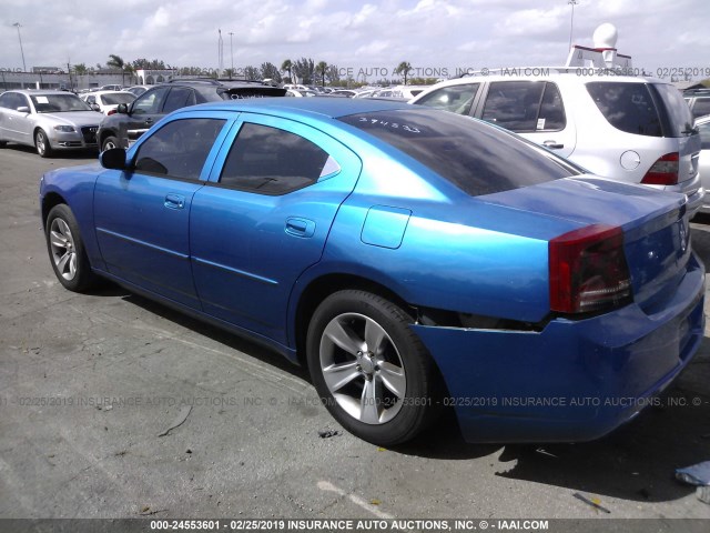 2B3KA43R06H394533 - 2006 DODGE CHARGER SE/SXT BLUE photo 3