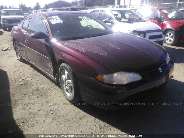 2G1WX15K619137000 - 2001 CHEVROLET MONTE CARLO SS 勃艮第红 照片 1