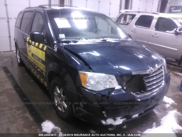 2A8HR54P38R137246 - 2008 CHRYSLER TOWN & COUNTRY TOURING Dark Blue photo 1