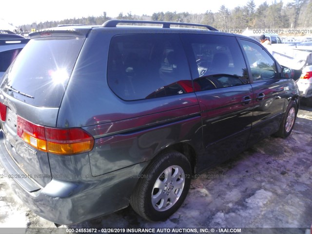 5FNRL18963B107146 - 2003 HONDA ODYSSEY EXL TEAL photo 4