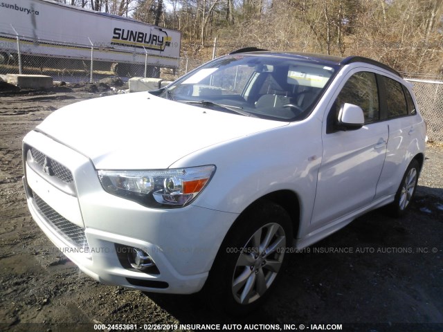 JA4AR4AU6CZ003742 - 2012 MITSUBISHI OUTLANDER SPORT SE WHITE photo 2