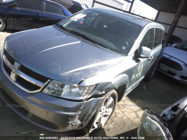 3D4GG57V69T220397 - 2009 DODGE JOURNEY SXT GRAY photo 2