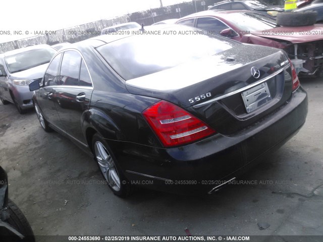 WDDNG71X37A070494 - 2007 MERCEDES-BENZ S 550 BLACK photo 3