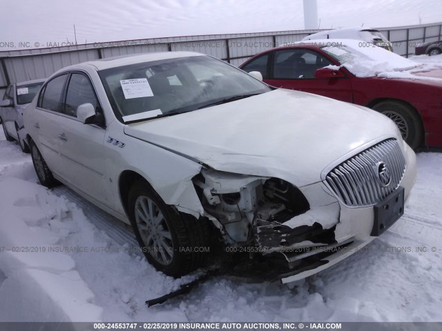 1G4HG5EM6AU104795 - 2010 BUICK LUCERNE CXL WHITE photo 1