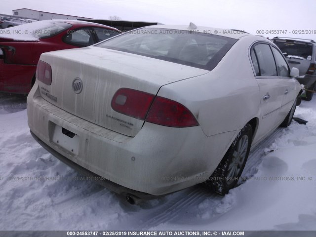 1G4HG5EM6AU104795 - 2010 BUICK LUCERNE CXL WHITE photo 4