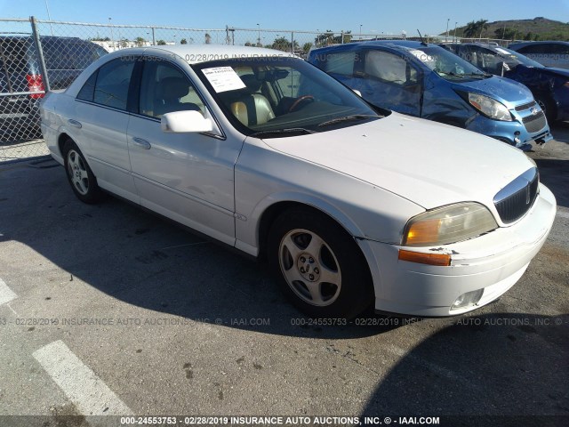 1LNHM86S7YY602370 - 2000 LINCOLN LS WHITE photo 1