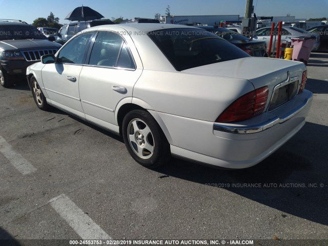 1LNHM86S7YY602370 - 2000 LINCOLN LS WHITE photo 3