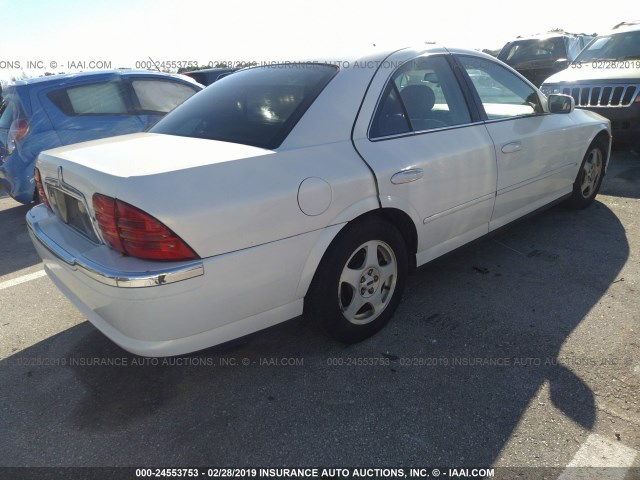 1LNHM86S7YY602370 - 2000 LINCOLN LS WHITE photo 4
