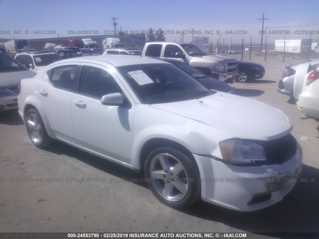 1B3BD2FB8BN548899 - 2011 DODGE AVENGER LUX WHITE photo 1