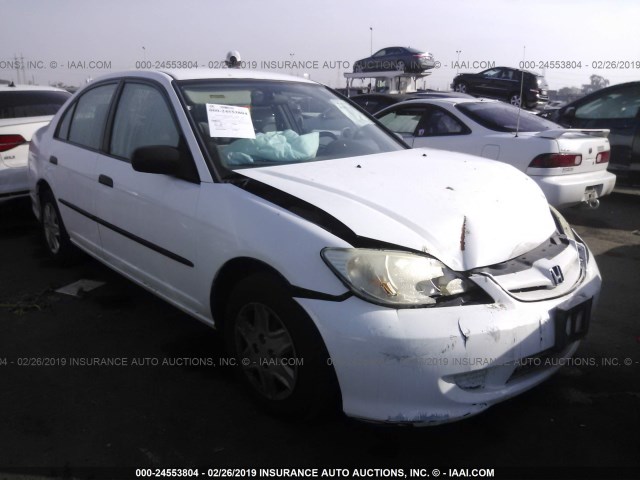 2HGES16314H542511 - 2004 HONDA CIVIC DX VP WHITE photo 1
