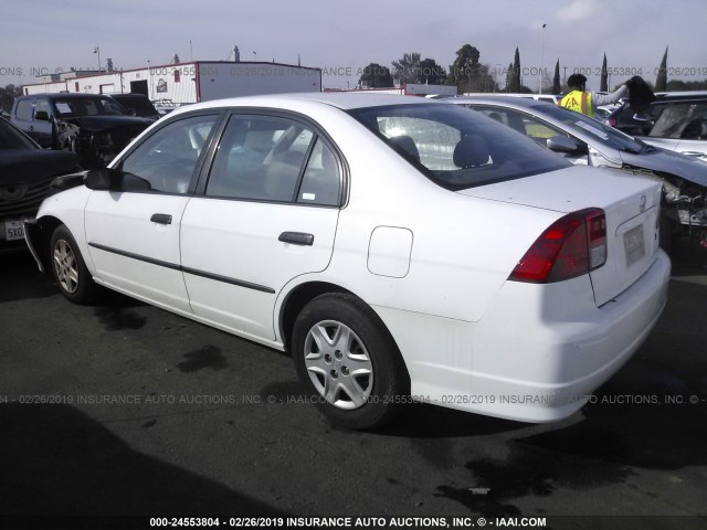 2HGES16314H542511 - 2004 HONDA CIVIC DX VP WHITE photo 3