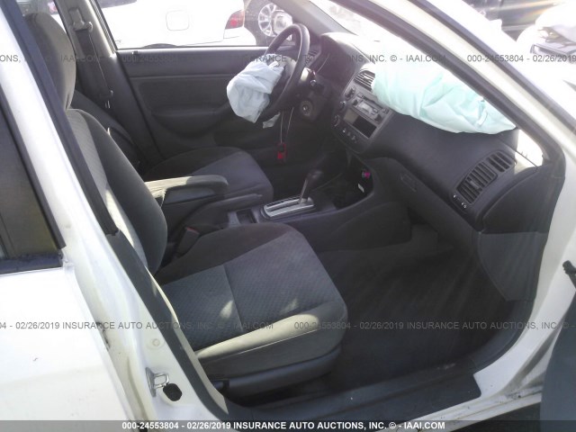 2HGES16314H542511 - 2004 HONDA CIVIC DX VP WHITE photo 5
