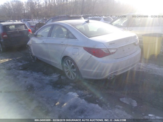 5NPEC4AB1DH611801 - 2013 HYUNDAI SONATA SE/LIMITED GRAY photo 3