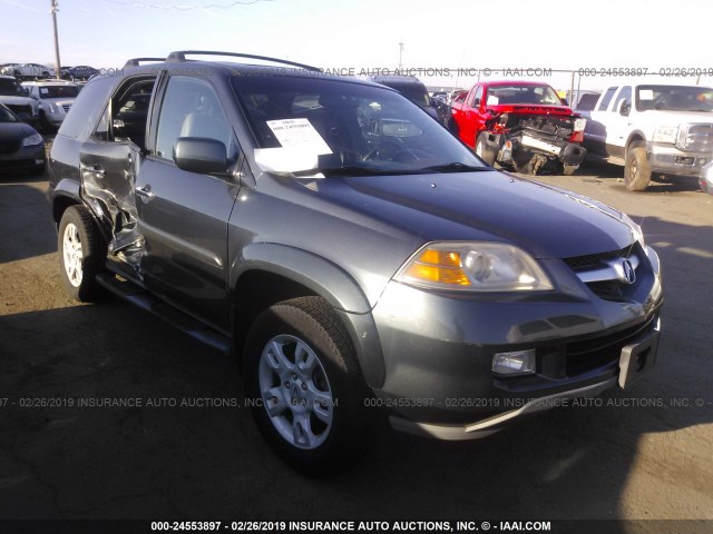 2HNYD18664H533634 - 2004 ACURA MDX TOURING GRAY photo 1