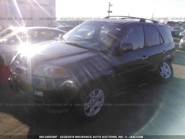 2HNYD18664H533634 - 2004 ACURA MDX TOURING GRAY photo 2