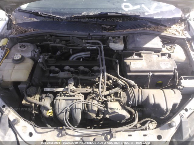 1FAFP34N27W158804 - 2007 FORD FOCUS ZX4/S/SE/SES SILVER photo 10