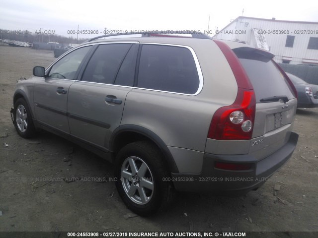 YV1CY592151204325 - 2005 VOLVO XC90 GOLD photo 3