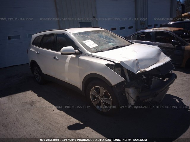 KM8SMDHF0FU127356 - 2015 HYUNDAI SANTA FE GLS WHITE photo 1