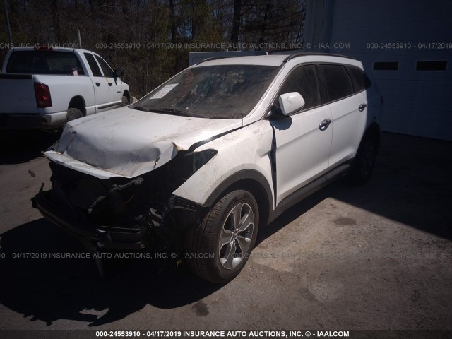 KM8SMDHF0FU127356 - 2015 HYUNDAI SANTA FE GLS WHITE photo 2