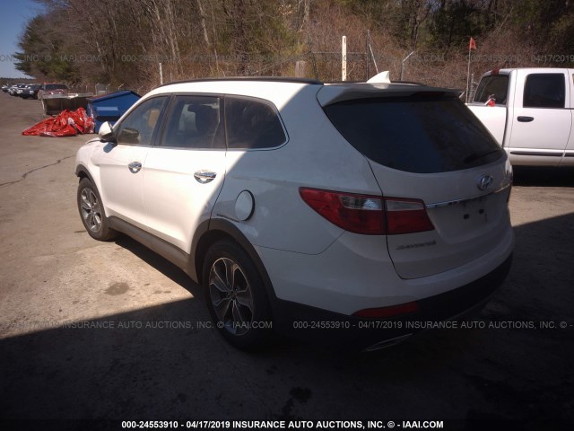 KM8SMDHF0FU127356 - 2015 HYUNDAI SANTA FE GLS WHITE photo 3