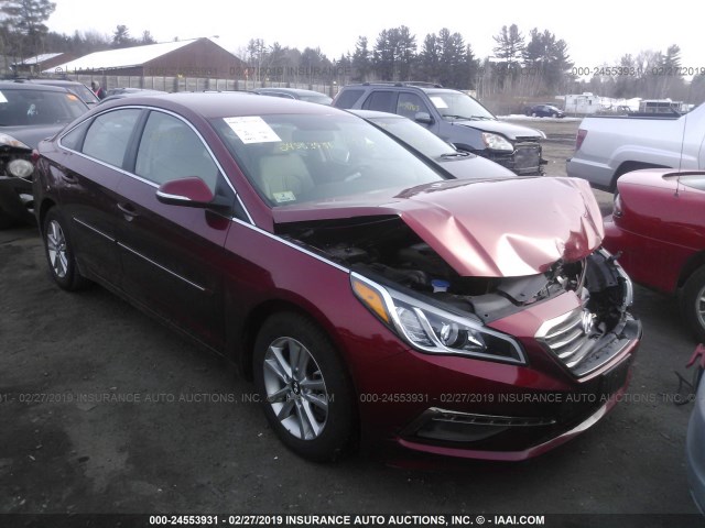 5NPE24AA0GH426850 - 2016 HYUNDAI SONATA ECO MAROON photo 1