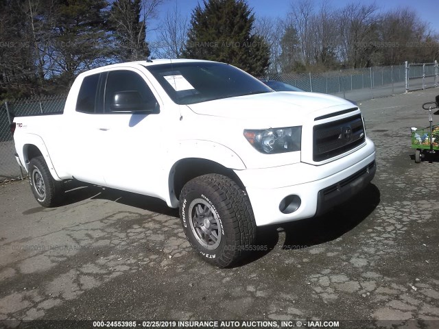 5TFUY5F15AX115080 - 2010 TOYOTA TUNDRA DOUBLE CAB SR5 WHITE photo 1