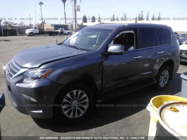 JTJBM7FX5H5155424 - 2017 LEXUS GX GRAY photo 2