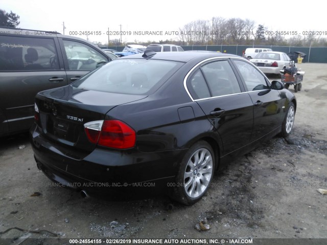 WBAVD53527A006043 - 2007 BMW 335 XI BLACK photo 4