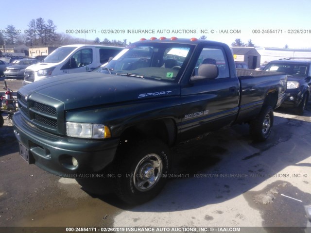 3B7KF26Z6XM514824 - 1999 DODGE RAM 2500 GREEN photo 2