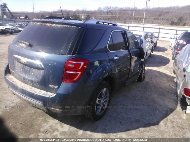 2GNFLGEK5H6173334 - 2017 CHEVROLET EQUINOX PREMIER BLUE photo 4