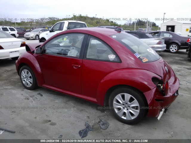 3VWPW31C89M506402 - 2009 VOLKSWAGEN NEW BEETLE S RED photo 3