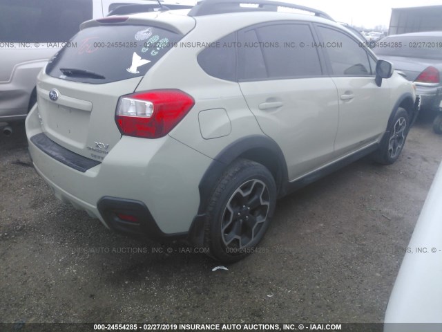 JF2GPAGC7E8255545 - 2014 SUBARU XV CROSSTREK 2.0 LIMITED TAN photo 4