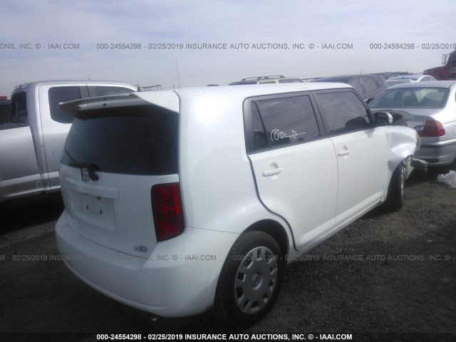 JTLKE50E581045657 - 2008 TOYOTA SCION XB თეთრი ფოტო 4