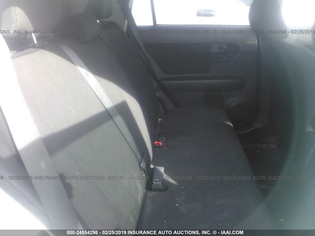 JTLKE50E581045657 - 2008 TOYOTA SCION XB თეთრი ფოტო 8