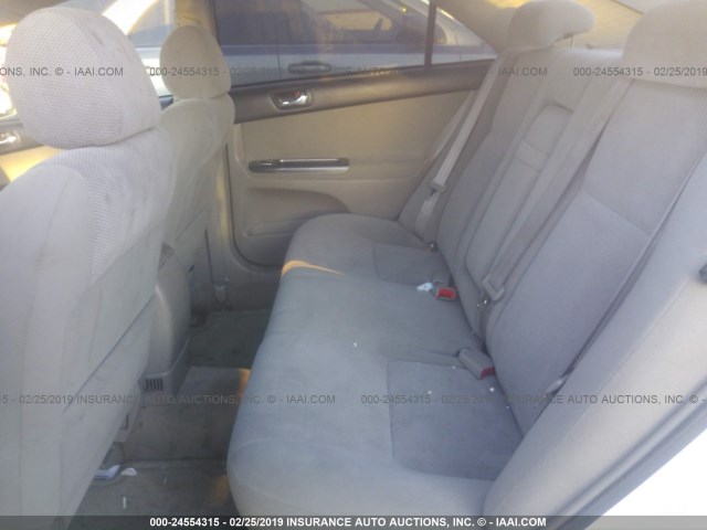 4T1BE32K72U075750 - 2002 TOYOTA CAMRY LE/XLE/SE WHITE photo 8