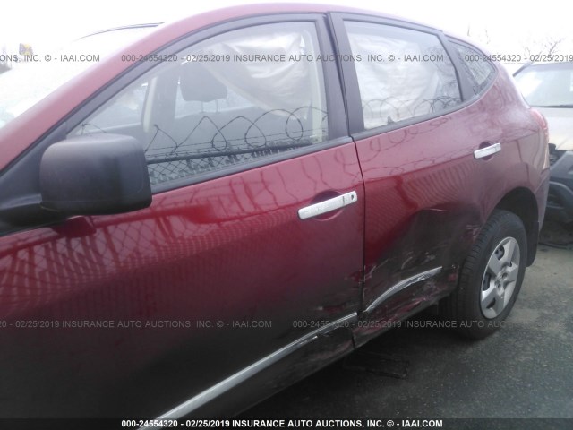 JN8AS5MT6FW663549 - 2015 NISSAN ROGUE SELECT S RED photo 6