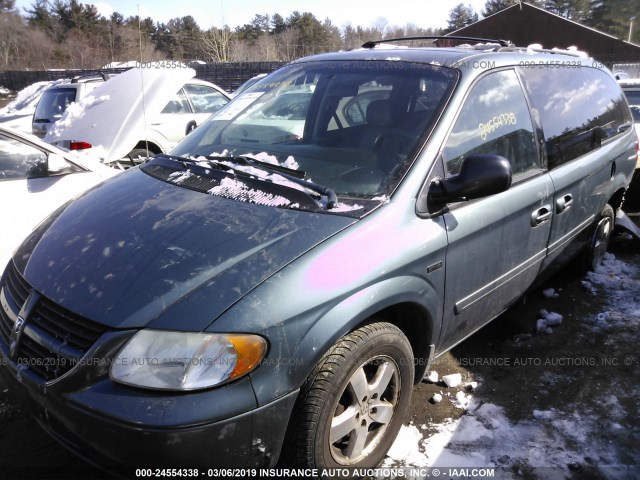 2D4GP44L56R687046 - 2006 DODGE GRAND CARAVAN SXT GREEN photo 2