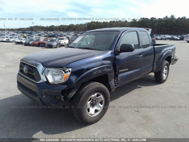 5TFUX4EN5DX021612 - 2013 TOYOTA TACOMA ACCESS CAB ლურჯი ფოტო 2