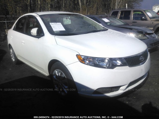 KNAFU4A23C5632422 - 2012 KIA FORTE EX WHITE photo 1