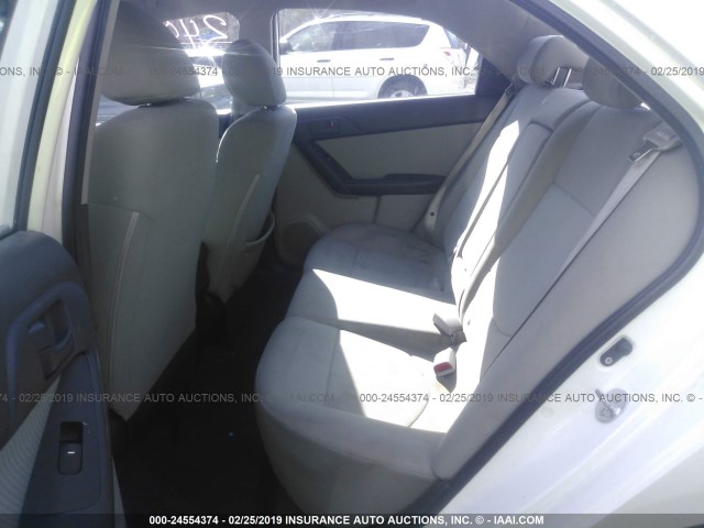 KNAFU4A23C5632422 - 2012 KIA FORTE EX WHITE photo 8