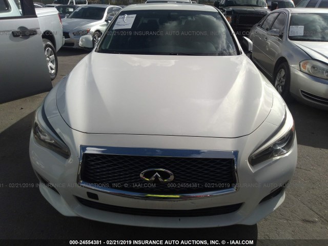 JN1BV7AP2EM678623 - 2014 INFINITI Q50 PREMIUM/SPORT WHITE photo 6