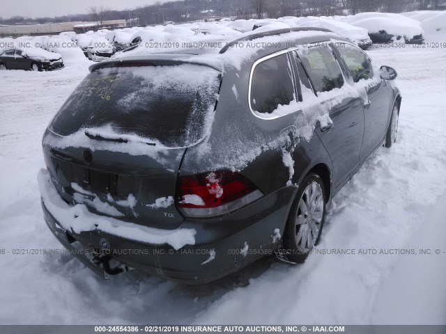 3VWML7AJ9CM667110 - 2012 VOLKSWAGEN JETTA TDI GRAY photo 4