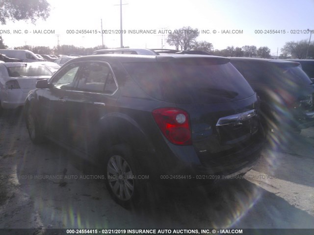 2CNFLGEW0A6287626 - 2010 CHEVROLET EQUINOX LTZ BLACK photo 3