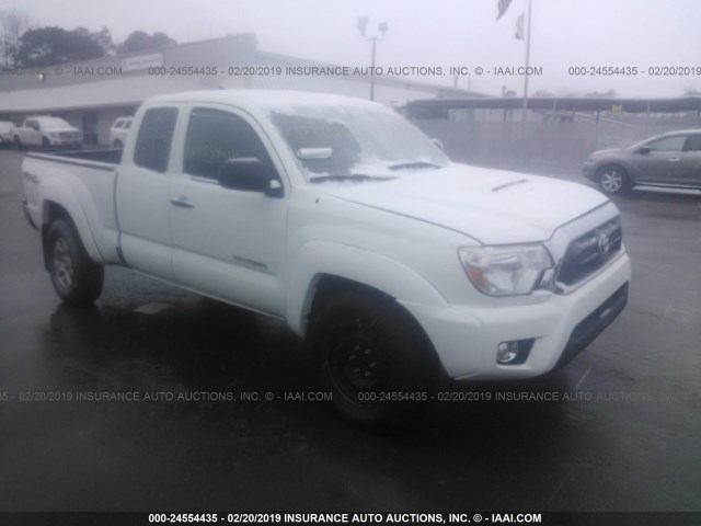 5TFUU4EN9EX097022 - 2014 TOYOTA TACOMA WHITE photo 1